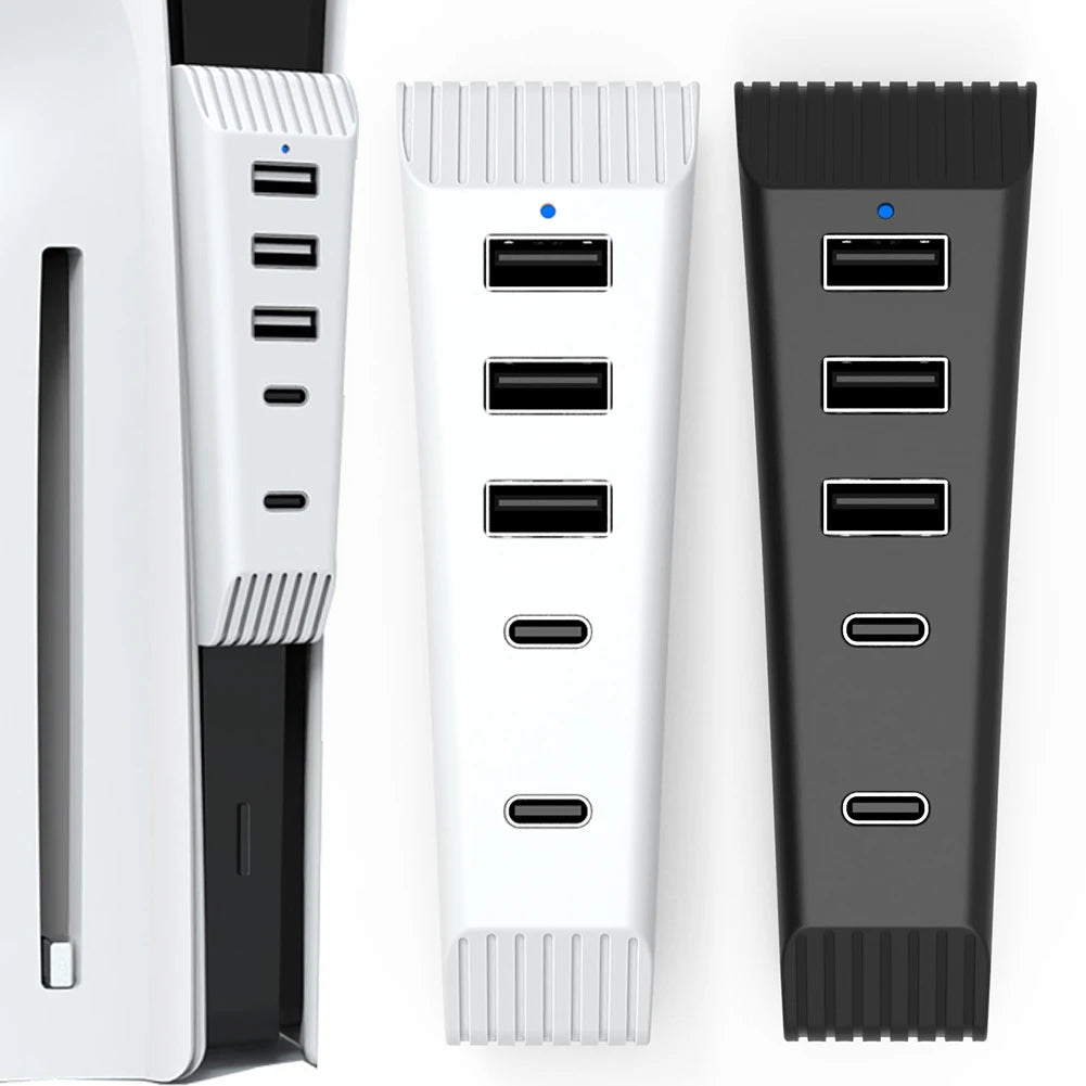 PS5 USB Hub 5-in-1 | Extra USB Ports for PS5 & PS5 Slim